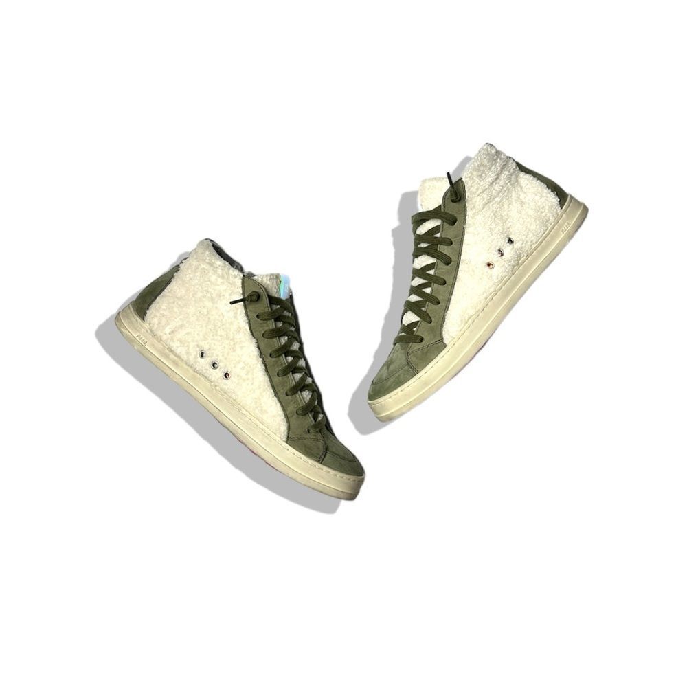 Anthropologie x P448 Skate High-Top Nubuck Sherpa Sneakers $325 Sz 40 - Picture 11 of 15
